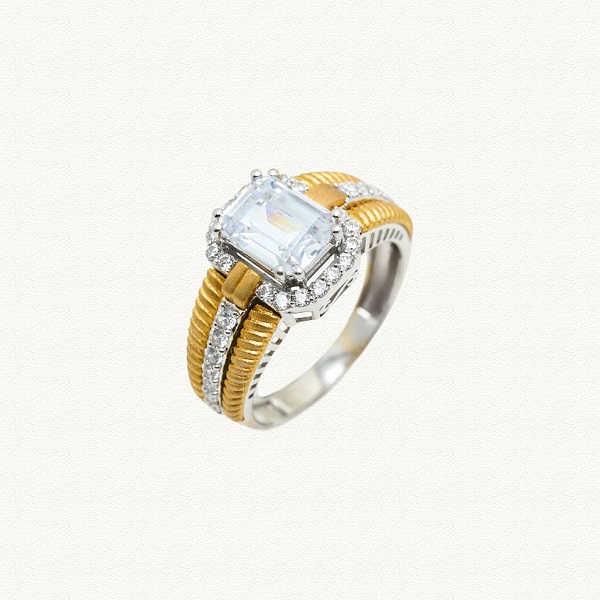 GOLD STONE CASTING GENTS RING - ANG51953