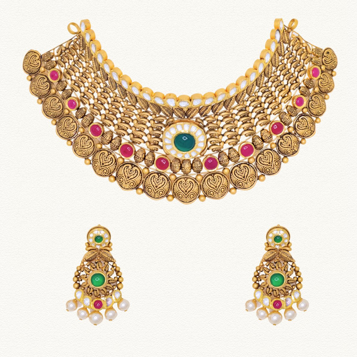 GOLD NECKLACE SET - NSS15051