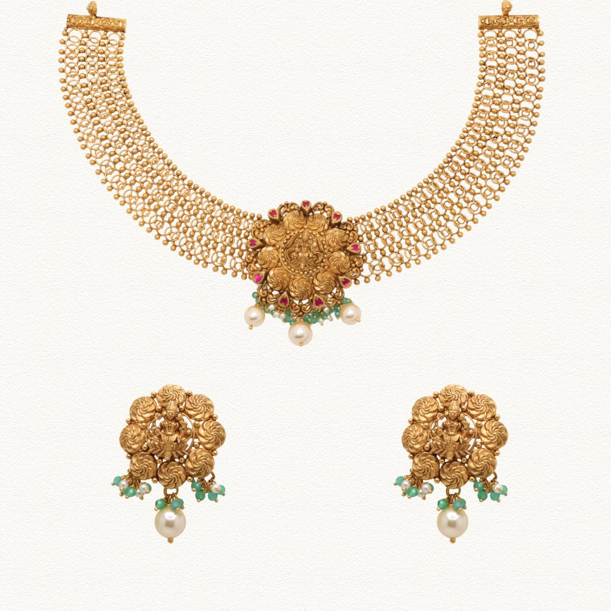 G  TEMPLE CHOKKAR SET - NS15473