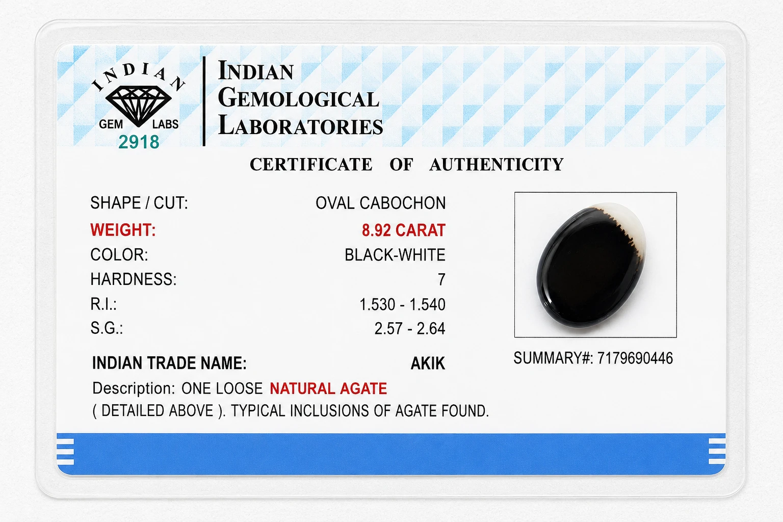 Agate (AKK) - AKK10016