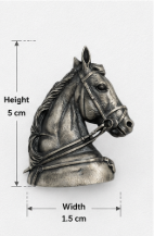 Sterling Silver Vintage Horse Head Brooch