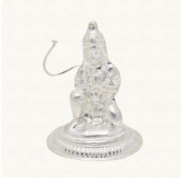 Veer Hanuman Silver Murti